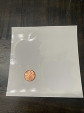 Apple Logo Sticker Decal, White - Genuine OEM - Includes 2 Stickers