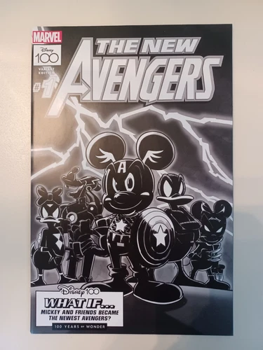 Amazing Spider-Man #25 - 1:100 B&W Disney 100 - Marvel - 2023 - NM