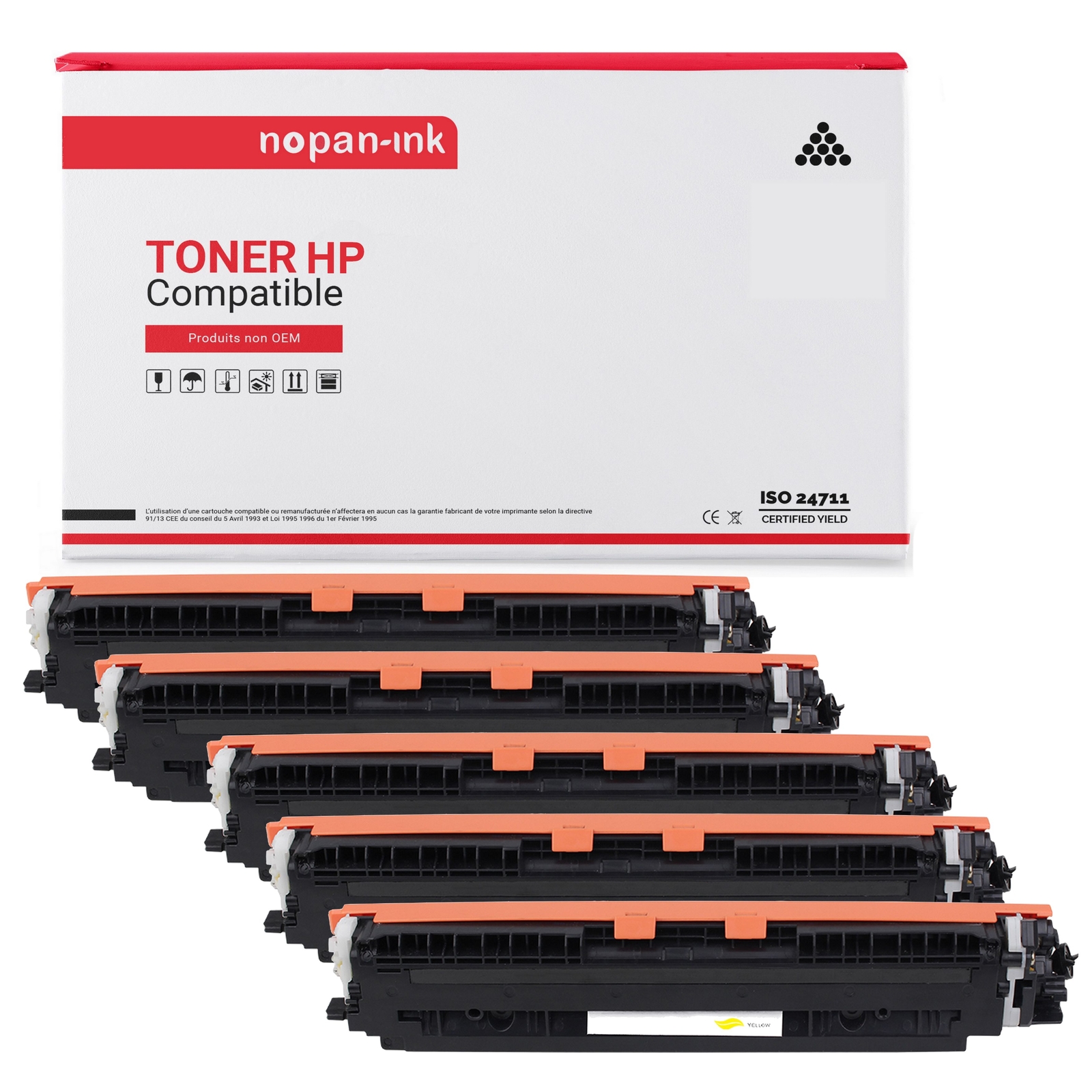 Toner CF350A en lot de 5 pour imprimer vos dossiers de télétravail à la maison
