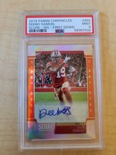 2019 Panini Chronicles Score Deebo Samuel RC #454 PSA 9-First Down- Orange