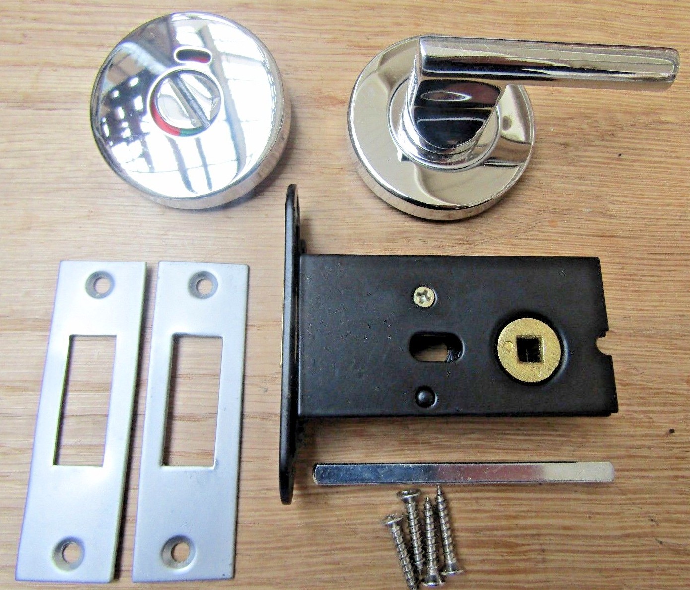 Bathroom door lock Thumb Turn indicator emergency Release Toilet