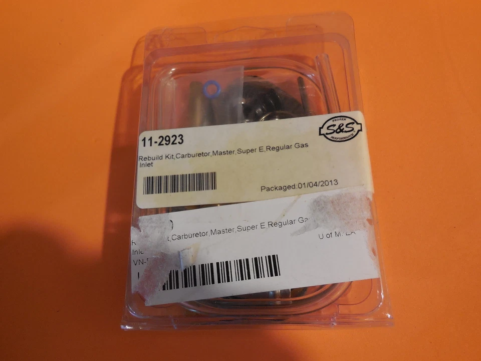 S&S Master carb Rebuild Kit Super E Carburetor w/ 90° Swivel Inlet 11-2923 - Image 3 of 4