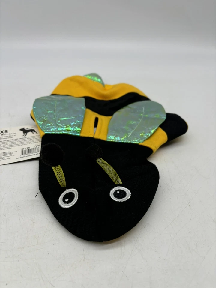 "Boutique Perro Gato Halloween Disfraz Abejorro Sudadera con Capucha XXS 9-11"" Nuevo" Foto 4 de 4