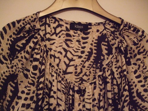 Damen Top Größe 12 schwarz/creme von Klass - Bild 3 von 8