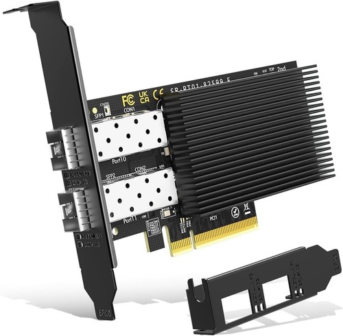 Tarjeta de red Intel 82599 Dual 10G SFP - Adaptador Ethernet PCIe confiable - Imagen 3 de 8