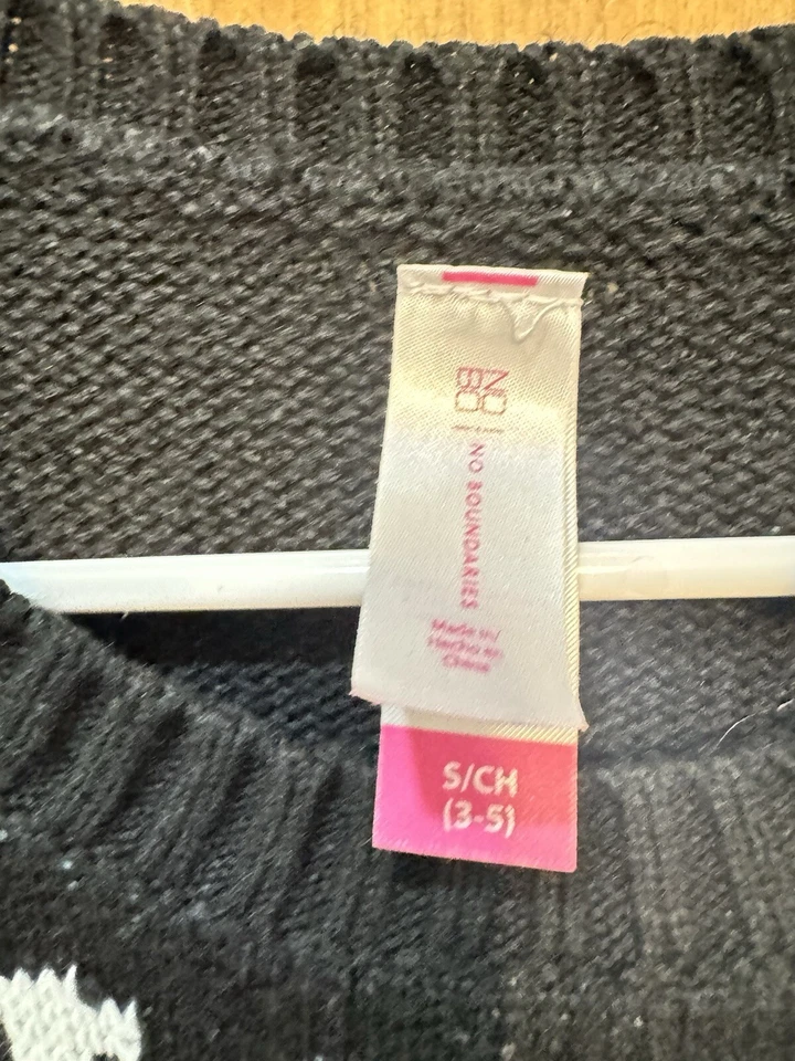 No Boundaries Women’s Christmas Sweater Santa On A Unicorn Striped Size S - Image 3 of 3