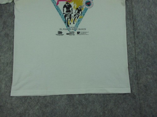 Century Ride Bicycle Tee Mens sz M Medium Colorado State Fair T Shirt White 1994 - Picture 5 of 20