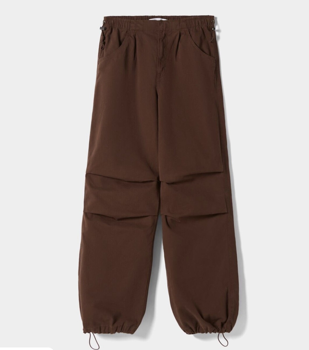 BERSHKA LOOSE FIT PARACHUTE SWEATPANTS * NWT * SIZE XL