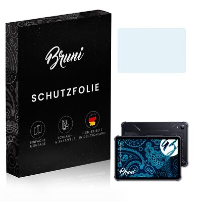 Bruni 2x Folie für Cubot Tab KingKong Schutzfolie Displayschutzfolie