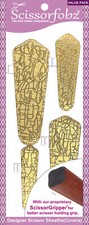 SCISSORFOBZ Designer Scissors Sheath Cover 4pc Pack Modern Metallic Gold