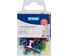 Stylex Pinnwandnadeln 40er Pinwand Nadeln farbig
