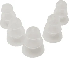 Etymotic AMS-ER38-18CL Clear 3-flanged eartips - short stem 5 pair