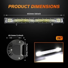 26 Inch 560w Led Light Bar Tri Row Flood Spot Combo Offroad Driving Fog Lights 26 Inch 560w Led Light Bar Tri Row Flood Spot Combo Offroad Driving Fog Lights