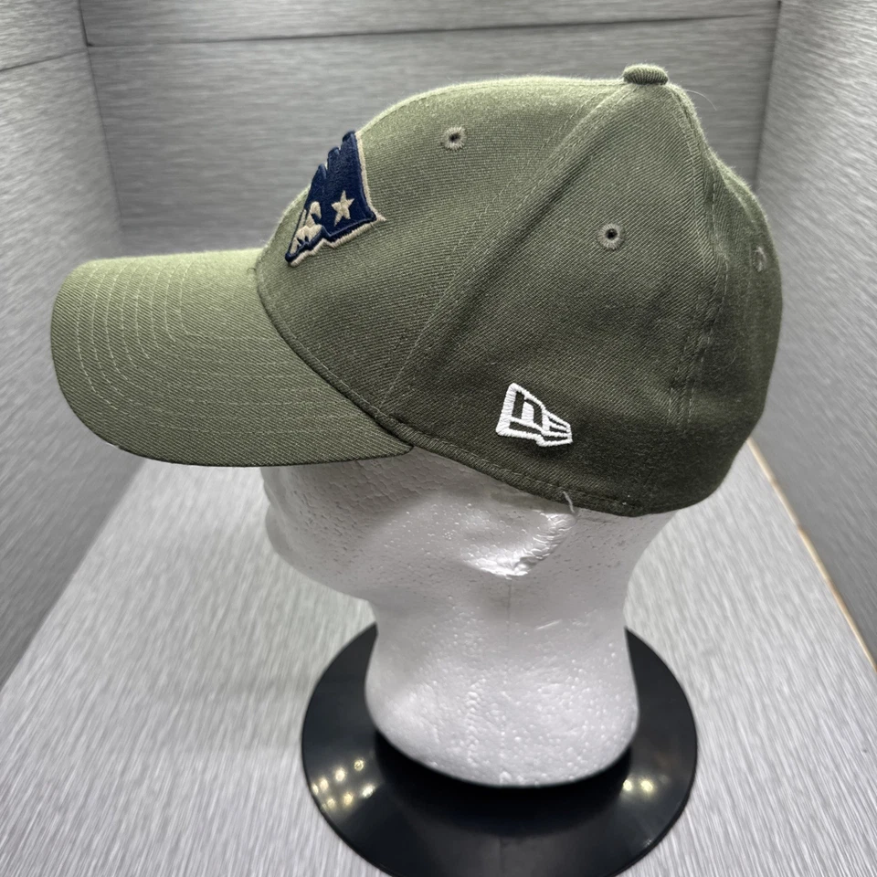 New England Patriots New Era 39THIRTY NFL Salute to Service Olive Hat S/M - Image 2 of 4