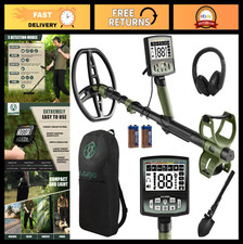 12" Waterproof Metal Detector for Adults - LCD, 5 Modes, High Accuracy Gold Find