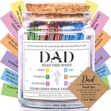 Bible Verse Jar for Dad   92 Scriptures Encouragement  For