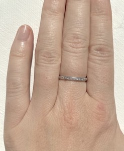 Channel Set Eternity Band 2mm CZ Stackable Bridal Ring Guard .925 Silver Size 9