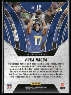 Puka Nacua 2025 Panini Mosaic Elevate #18 | eBay