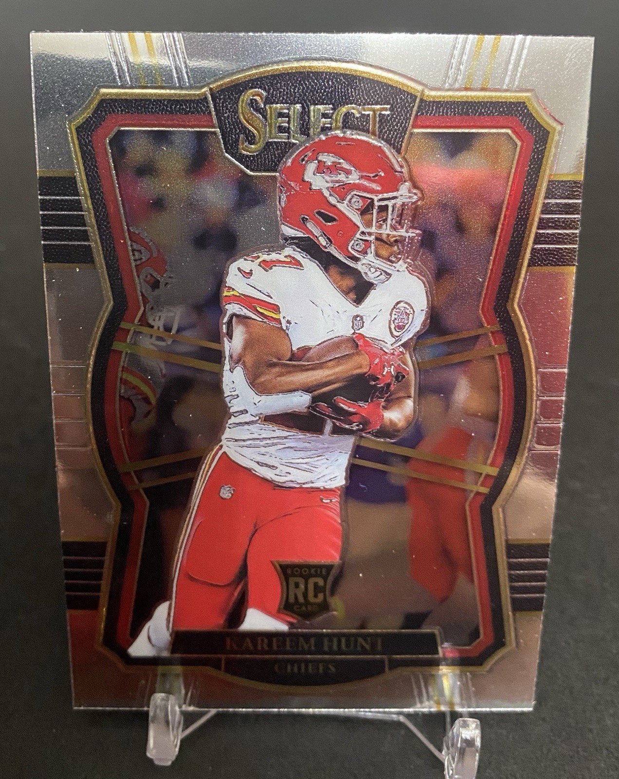 ✨✨ SILVER PRIZM - KAREEM HUNT - ROOKIE CARD ✨✨ 2017 PANINI SELECT PREMIER LEVEL