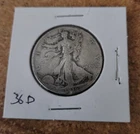1936 d circulated Walking Liberty half dollar