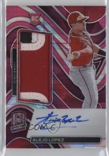 2022 Chronicles Spectra Rookie Jersey Neon Pink Prizm 2/49 Alejo Lopez Auto 1cx3