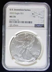 2023 1oz Silver Eagle 7K Metals US Innovation Series - Drone NGC MS70