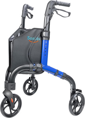 3 Wheel Walkers for Seniors with Bag and Hand Brakes, Lightweight Foldable Rolla