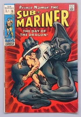 Prince Namor the Sub-Mariner #15 Superhelden Comic Heft Marvel englisch 1968 - Bild 1 von 4