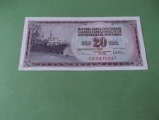 Yugoslavia 20 Dinara banknote - 1978 (ref 467)