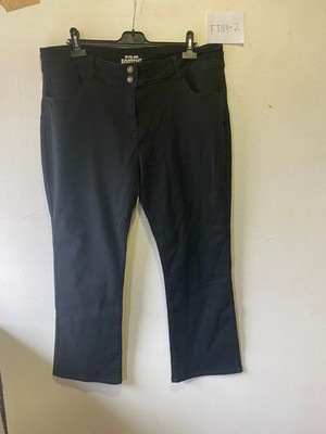 Freemans The Feel Good Black Bootcut Jeans  UK PLUS 22    (FJ89-2)