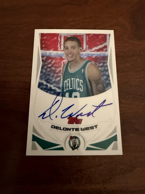 2004-05 Topps Delonte West # TA-DWE RC Photo Shoot Auto w/Holo Rare
