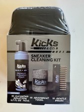 New Kicks  Co Shoe Sneaker 4 Pc Cleaning Kit w/Travel Case FREE SHIPPING