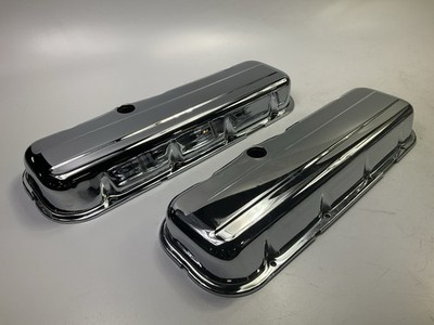 m*a様 MRJ ロールアウト記念本　ハードカバー Mr Gasket 9803 Chrome Plated Valve Covers - Big Block Chevy BBC V8