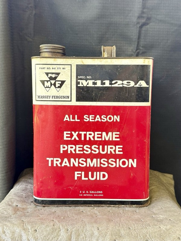 Vintage Massey-Ferguson Transmission Fluid 2-Gallon Can - M1129A