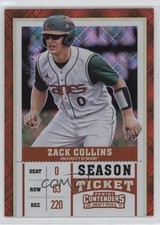 2017 Panini Contenders Draft Picks Diamond Ticket 10/15 Zack Collins #25 00li