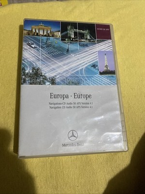 Mercedes-Benz Europa Navigation DVD Audio 50 APS 2009/2010, 4 DVDs