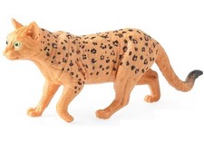 Leopard Cat Toy Action Figure Small Animal Figurine Doll Gift for Kids