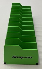 Snap On Tools 10" Pliers Holder Organizer GREEN Non-slip rubber base 