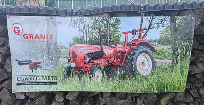 Banner  McCormick 1850 x 800 mm Plakat Werbemittel Classic Plane Ösen