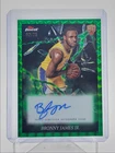 BRONNY JAMES JR. 2024-25 TOPPS FINEST ELECTRIFYING GREEN GEO RC AUTO /75 Q4441