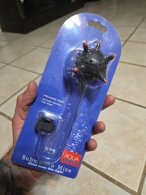 Aqua Culture - Submarine Mine w/ Suction Cup Base - Glows Under Blue Light