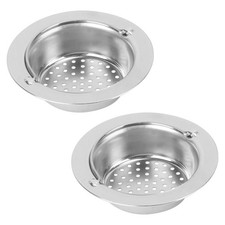2 Pcs Abflusssieb Waschbecken Spannsieb Spülbecken Küchensieb Maschenspülensieb