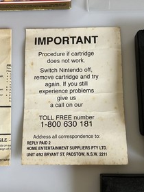 Twin Eagle HES Nintendo NES Cardboard Box Variant PAL AUS Complete