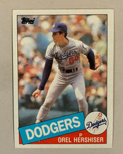Orel Hershiser 1985 Topps Baseball Rookie Card #273, LA Dodgers , RC, EX/NM. rookie card picture