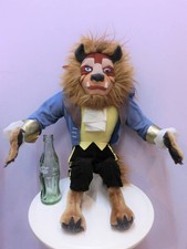 Disney Beauty and the Beast USA Beast Plush Doll Vintage BIG Large 55cm Beast 90