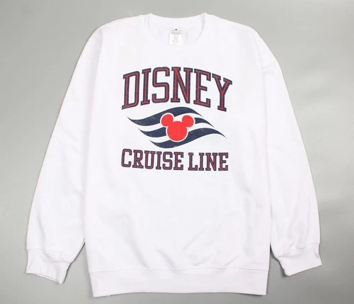 Classic Disney Cruise Line Pullover Sweatshirt White Size 2XL