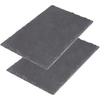 Westmark Naturschiefer-/Schieferplatten, 2 StüCk, Rechteckig, FläChe: Je 30 X 2