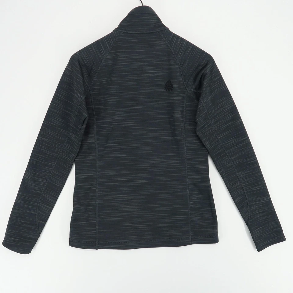 Stio Pullover Womens Medium Black Gray Half Zip Smooth Fleece Stretch Outdoor - Image 2 of 4