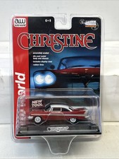 2013 Auto World Silver Screen Movie Christine Dark Blood Red 1958 Plymouth Fury