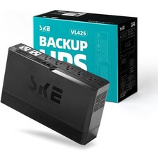 SKE Compact Size 425VA/240W UPS Battery Backup  Surge Protector for Computer